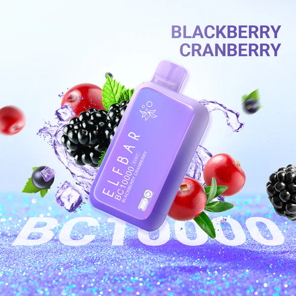 ELFBAR BC10000 Disposable 18ml 5% | Blackberry Cranberry | ブラックベリークランベリー