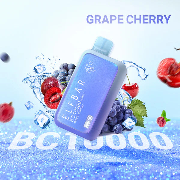 ELFBAR BC10000 Disposable 18ml 5% | Grape Cherry | グレープチェリー