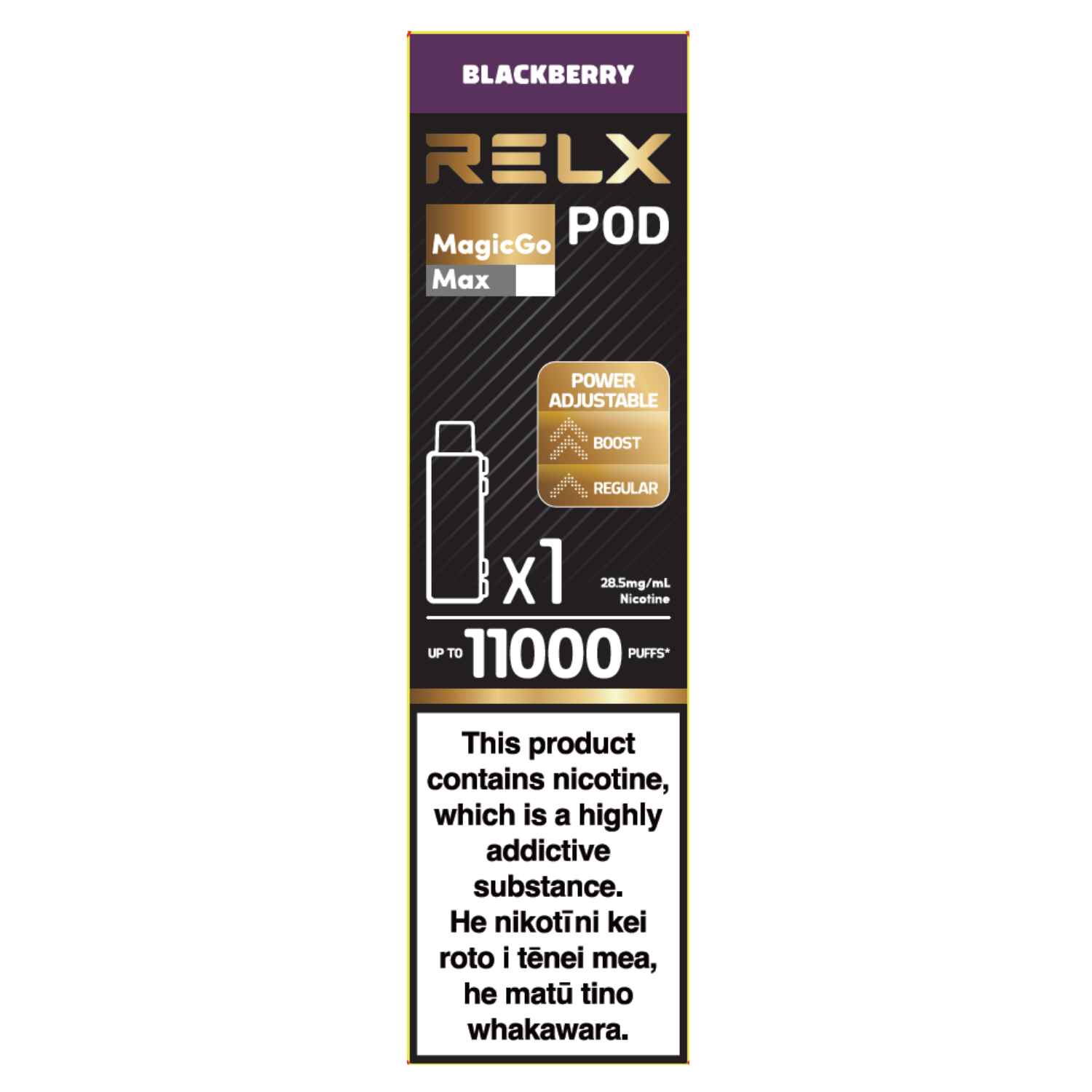 RELX MagicGo Max Pod 13ml: Black Cherry - 28.5mg/mL