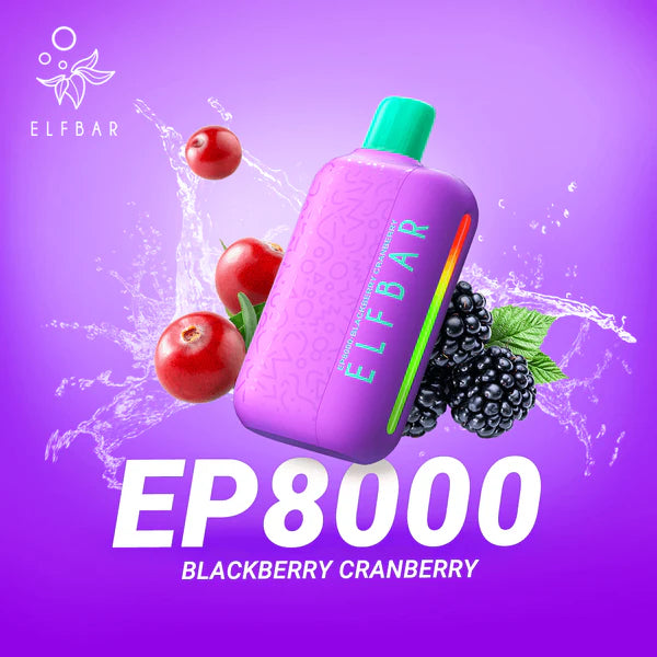 ELFBAR EP8000 Disposable 13ml 5% | Blackberry Cranberry | ブラックベリー クランベリー