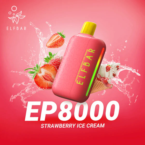 ELFBAR 13ml 5% | Strawberry Ice Cream | ストロベリーアイスクリーム