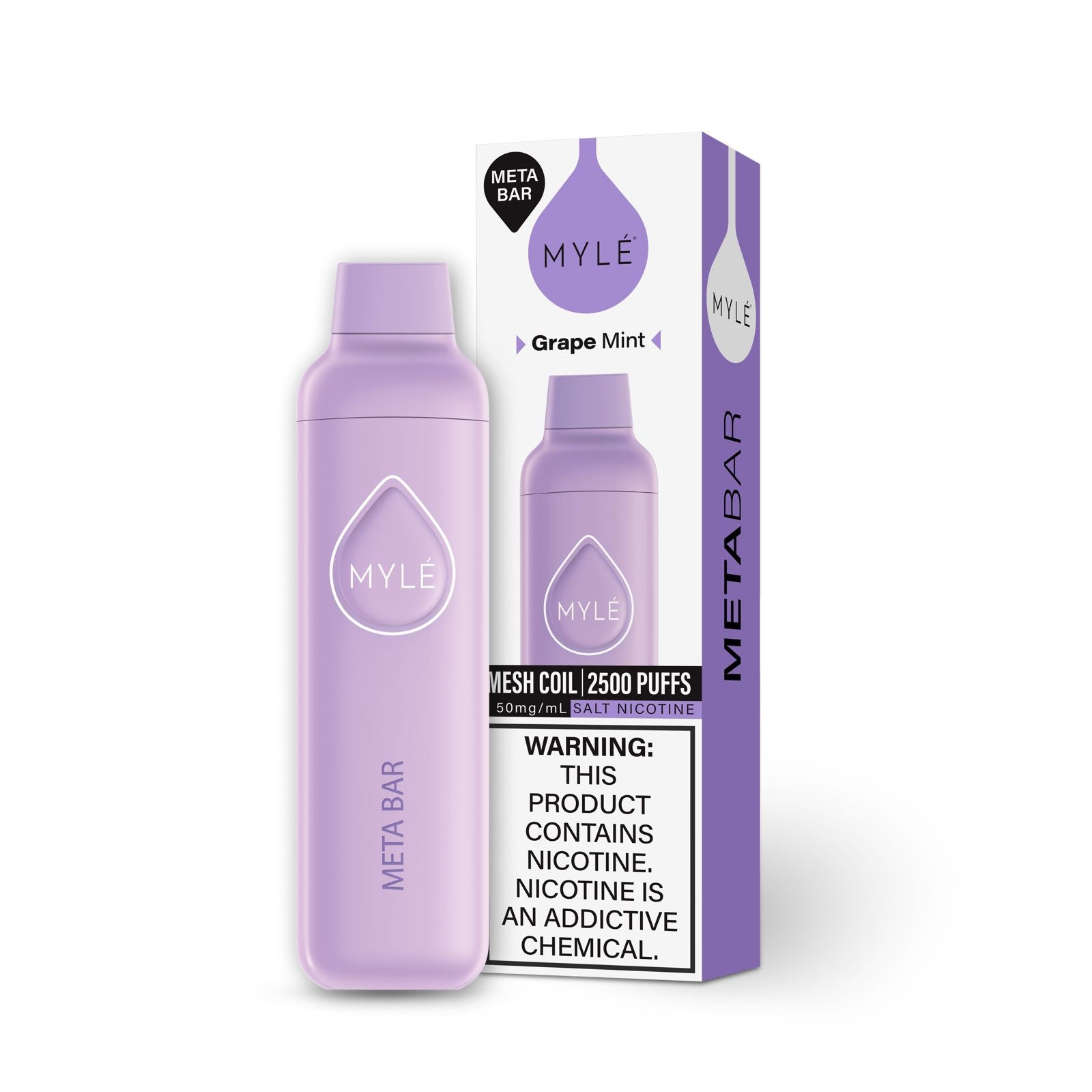 MYLE Meta Bar 6ml 5% | Grape Mint