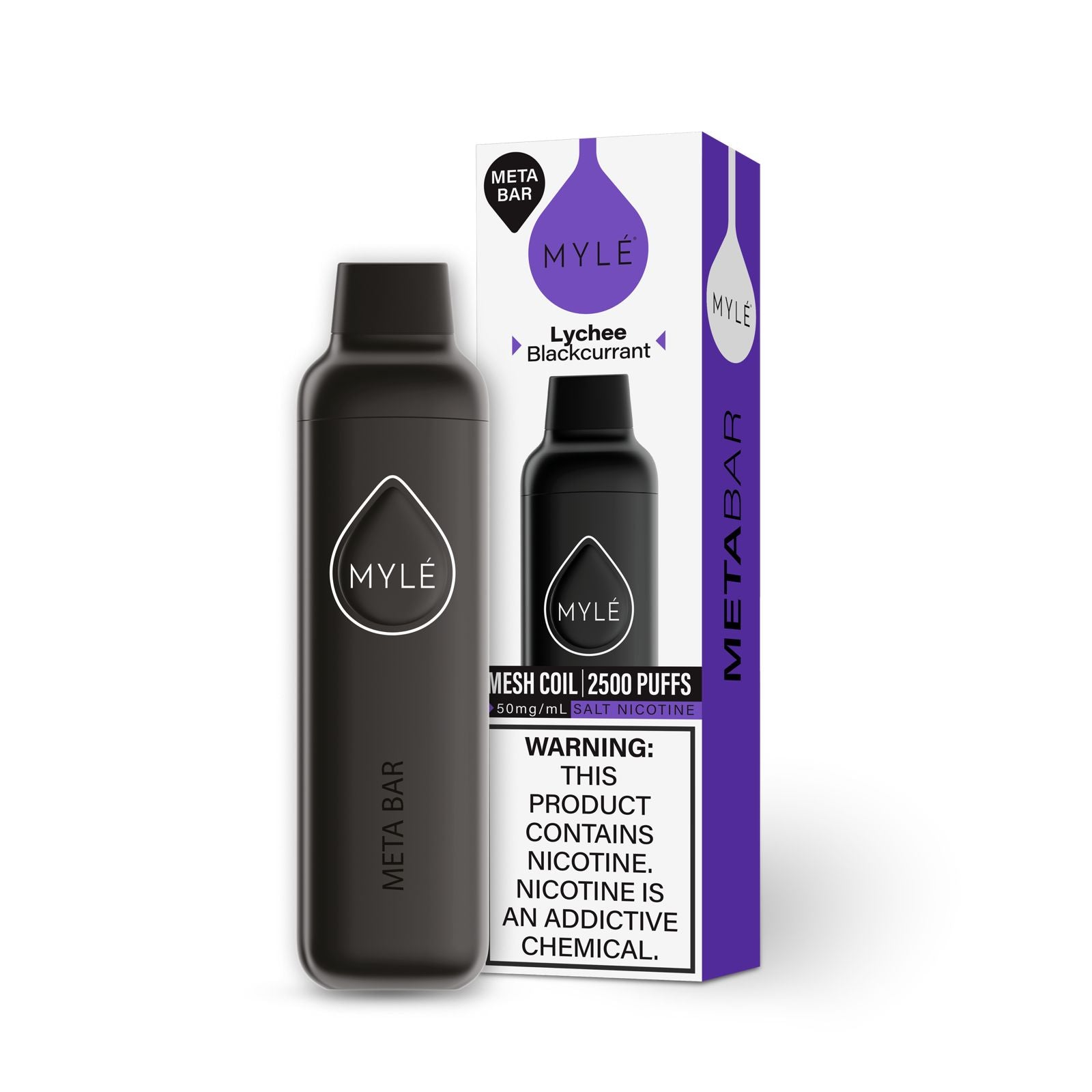 MYLE Meta Bar 6ml 5% | Lychee Blackcurrant