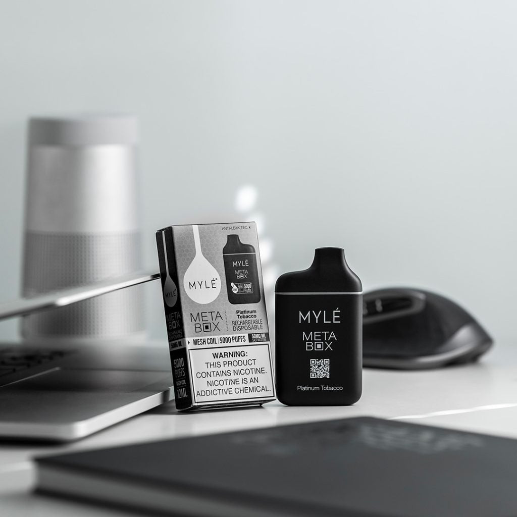 MYLE Meta Box Disposable 12ml 5% | Platinum Tobacco