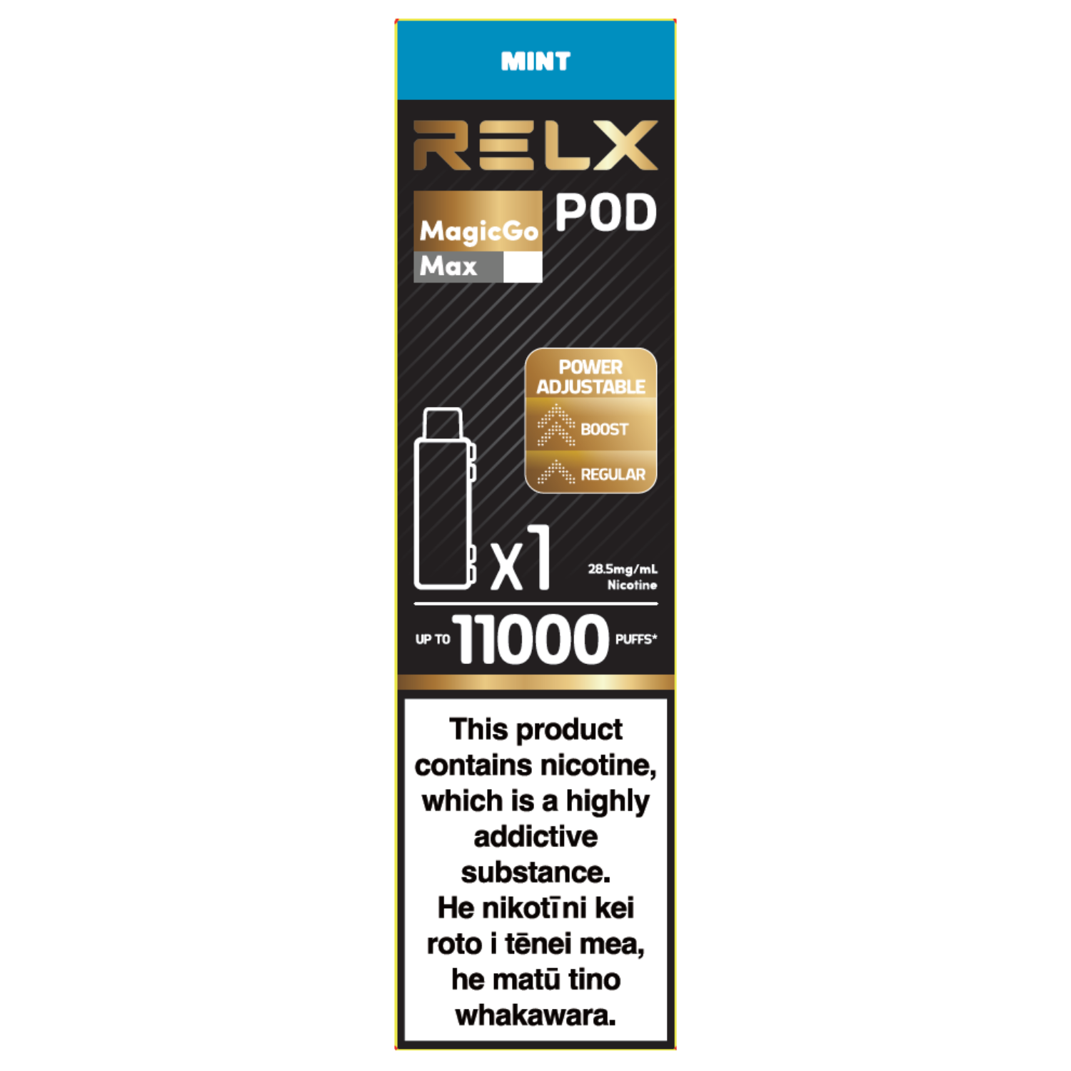RELX MagicGo Max Pod 13ml: Mint - 28.5mg/mL