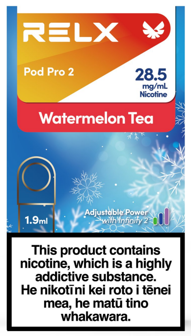 RELX Infinity2 Pod: Watermelon Tea 28.5mg/mL