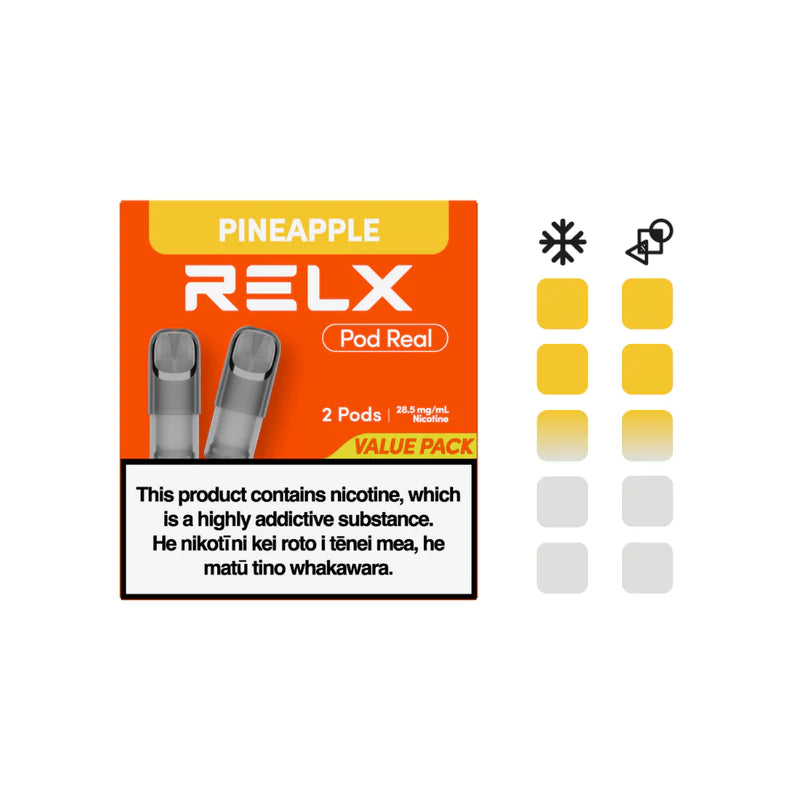 RELX Pod Real Pods 2 Pack: Pineapple 28.5mg/mL