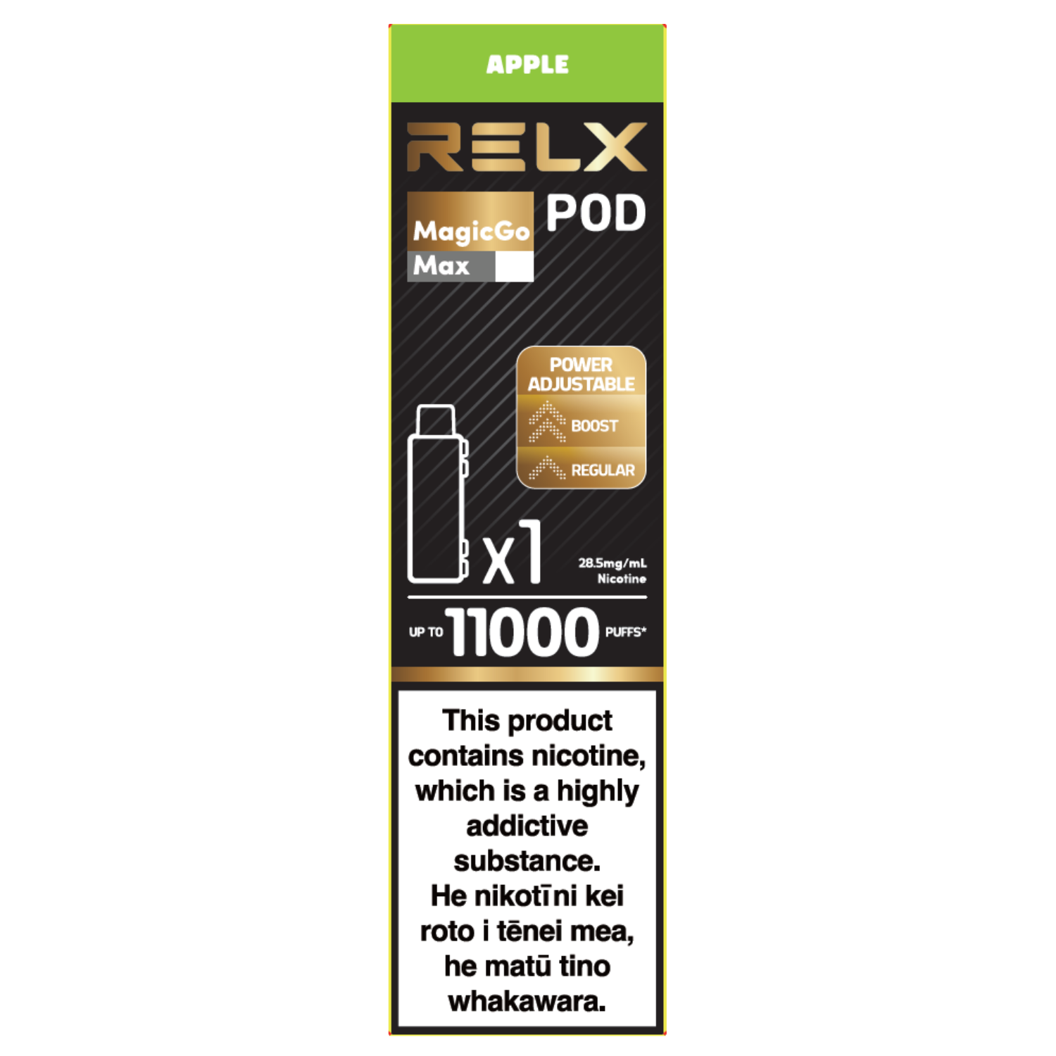 RELX MagicGo Max Pod 13ml: Apple - 28.5mg/mL