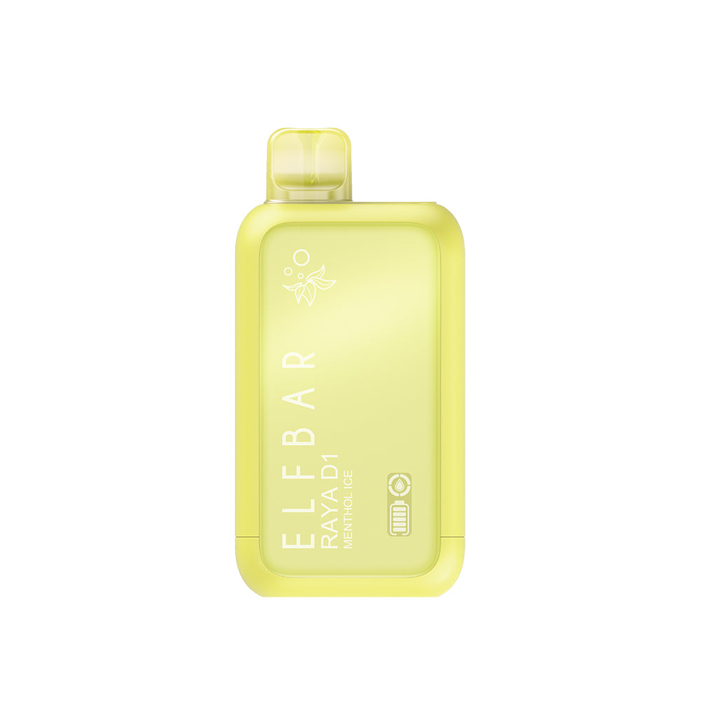 ELFBAR RAYA D1 Disposable 18ml 30mg/mL | Menthol Ice | メンソールアイス