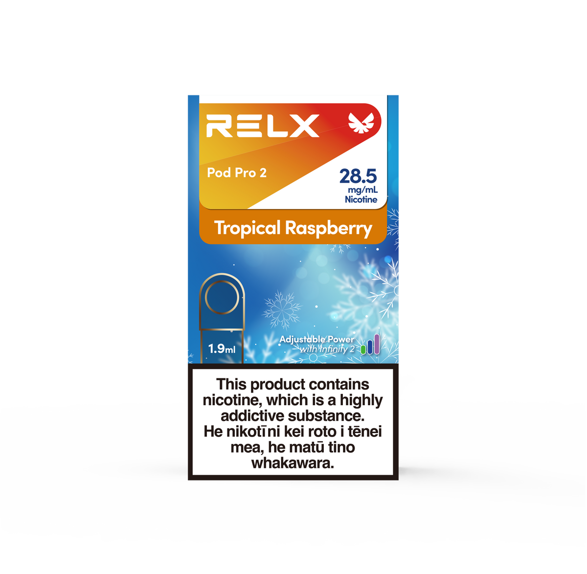 RELX Infinity2 Pod: Tropical Raspberry 28.5mg/mL